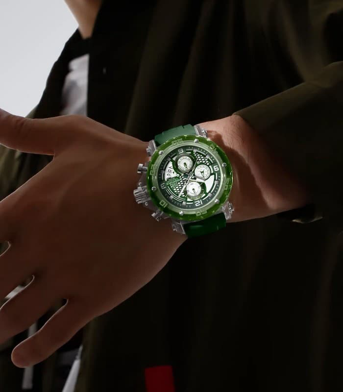 Naviforce NF7123 Vert Fond Blanc Montre Pour Homme