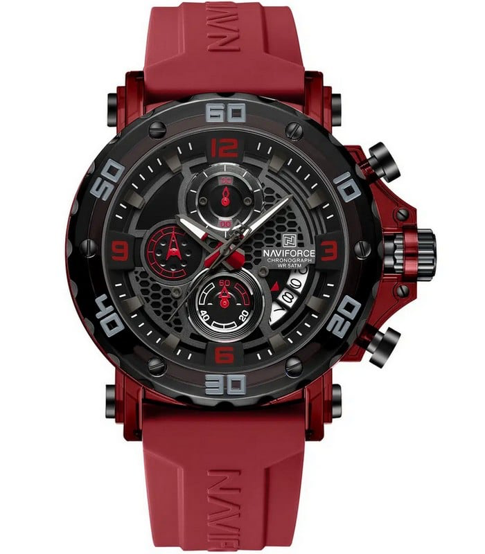 Naviforce NF7123 Rouge Montre pour Homme