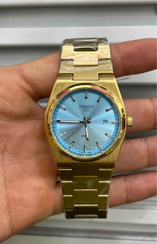 Tissot Prx – Gold & Fond Tiffany