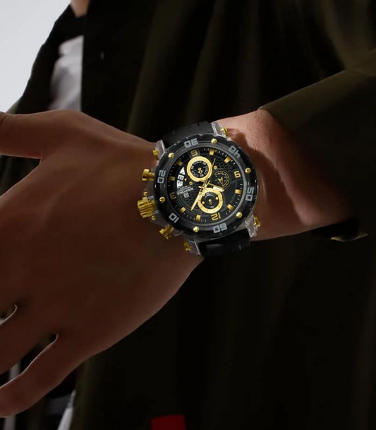 Naviforce NF7123 Noir Doré Montre pour Homme