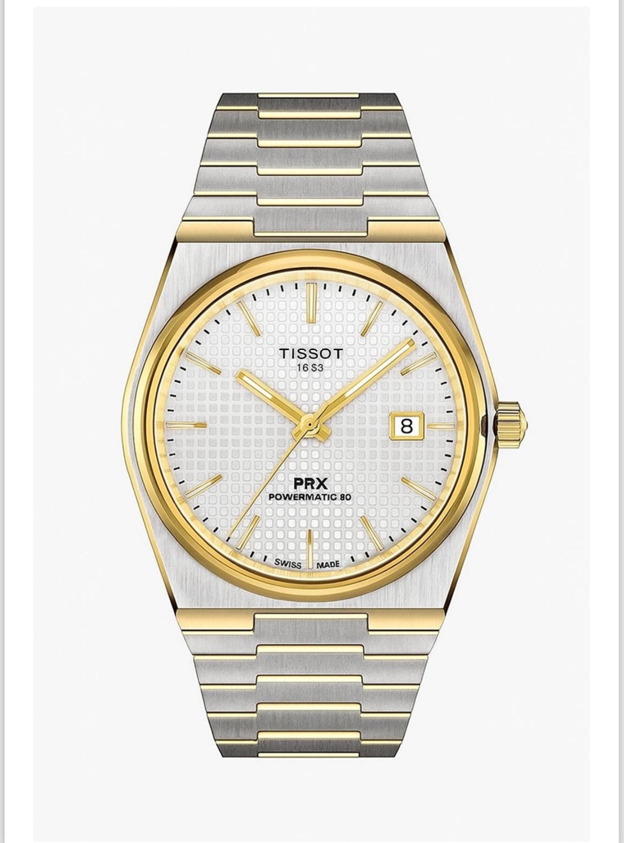 Montre PRX Powermatic White Dial Gold Bezel AUTOMATIC