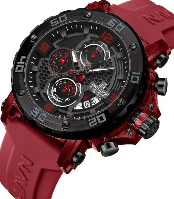 Naviforce NF7123 Rouge Montre pour Homme
