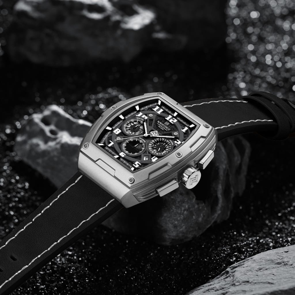 Naviforce NF8053 Argent Montre pour Homme
