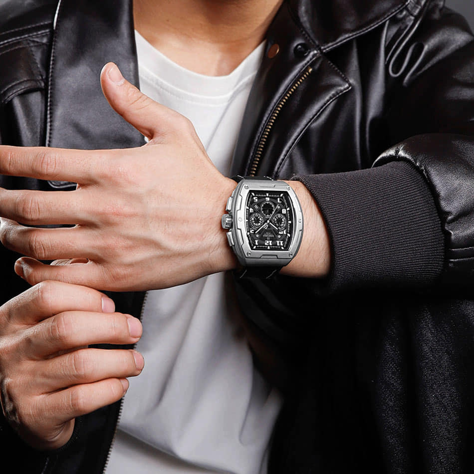 Naviforce NF8053 Argent Montre pour Homme
