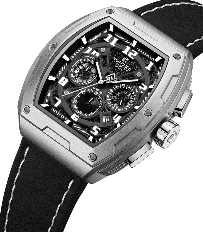 Naviforce NF8053 Argent Montre pour Homme