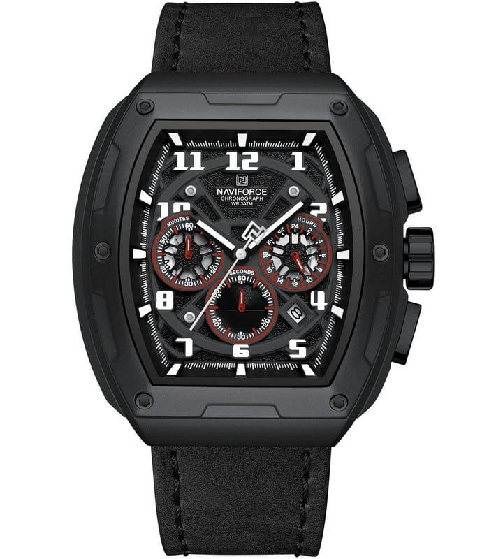 Naviforce NF8053 Noir Blanc Montre pour Homme