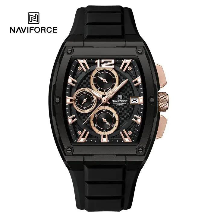 Naviforce NF8050 Noir Rose Montre pour Homme