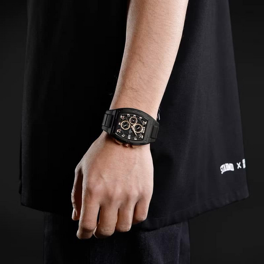 Naviforce NF8050 Noir Rose Montre pour Homme