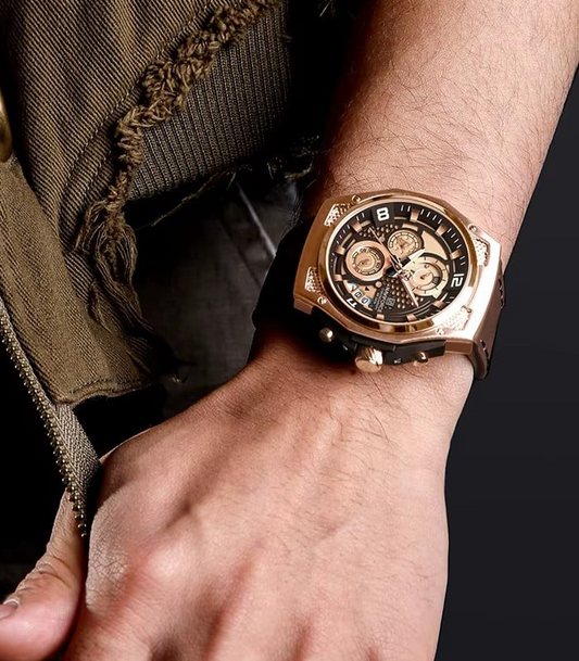 Naviforce NF8051L Marron Rosé Montre pour Homme