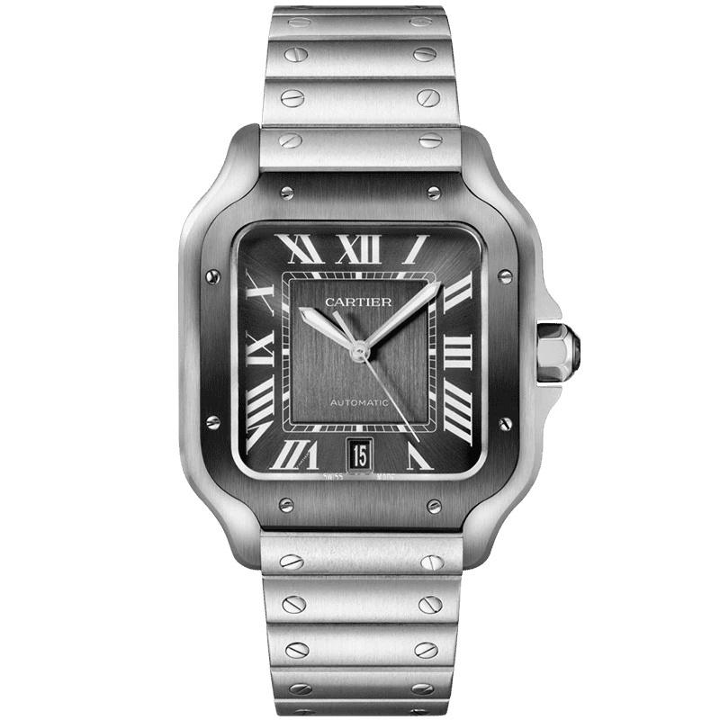 Cartier Santos Bezel & Black Dial