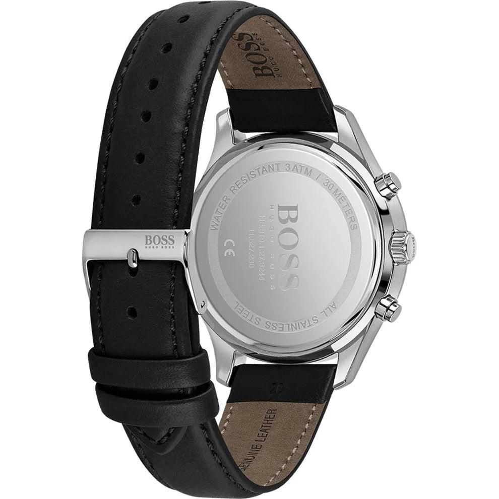 Montre Hugo Boss black Leather