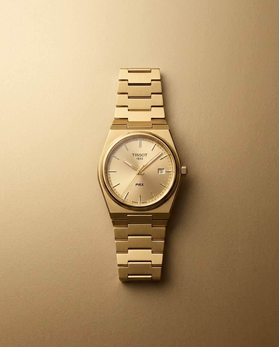 Tissot Prx – Gold & Fond Gold