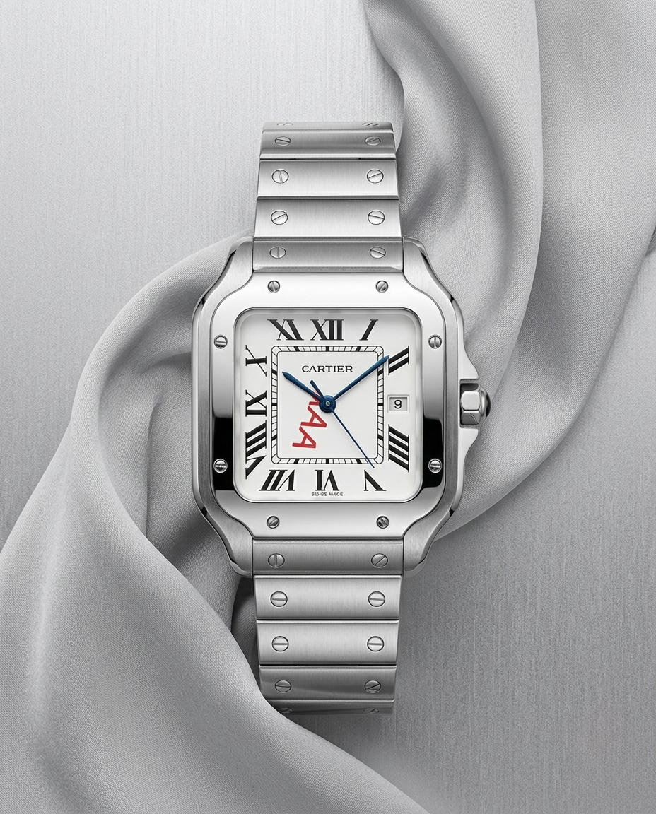 Cartier Santos White Dial