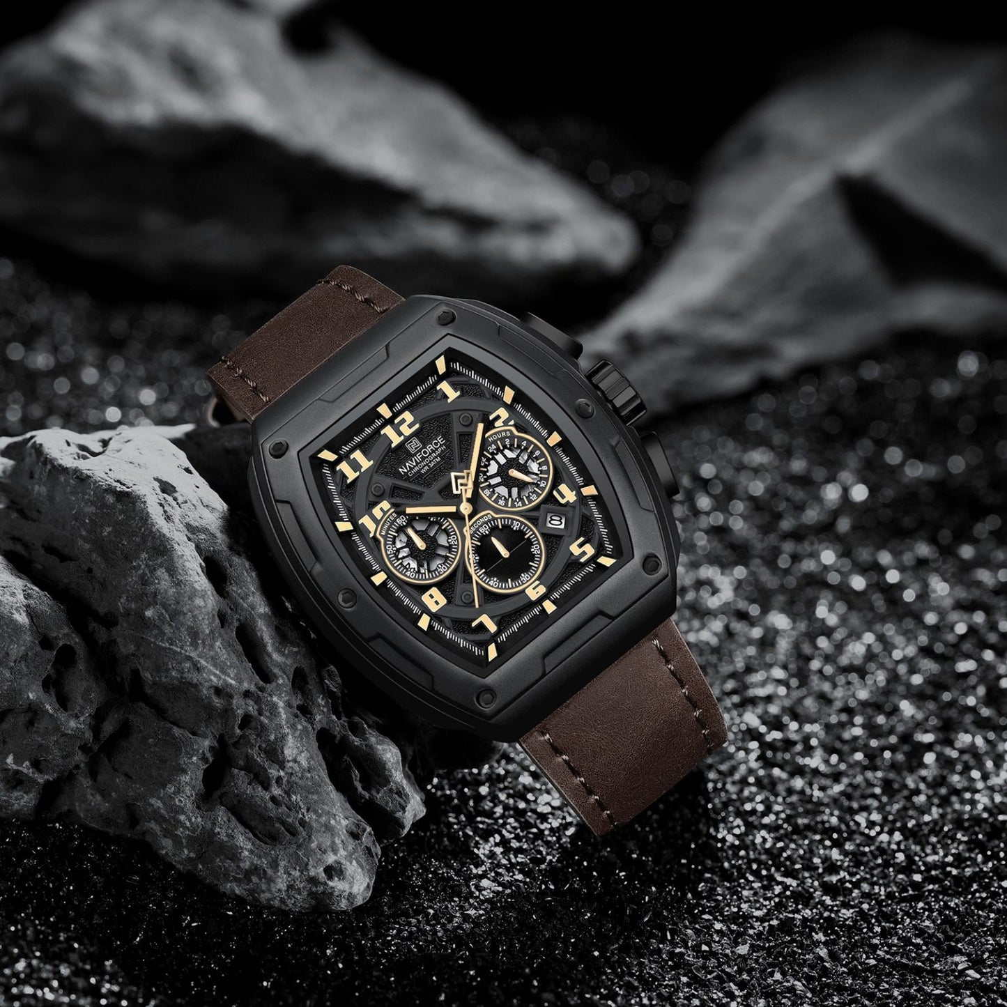Naviforce NF8053 Marron Montre pour Homme