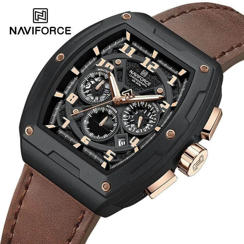 Naviforce NF8053 Marron Montre pour Homme