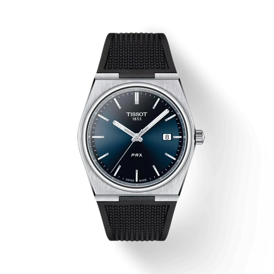 MONTRE PRX – CADRAN BLEU & BRACELET CAOUTCHOUC