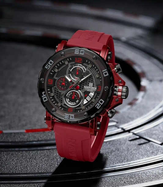 Naviforce NF7123 Rouge Montre pour Homme