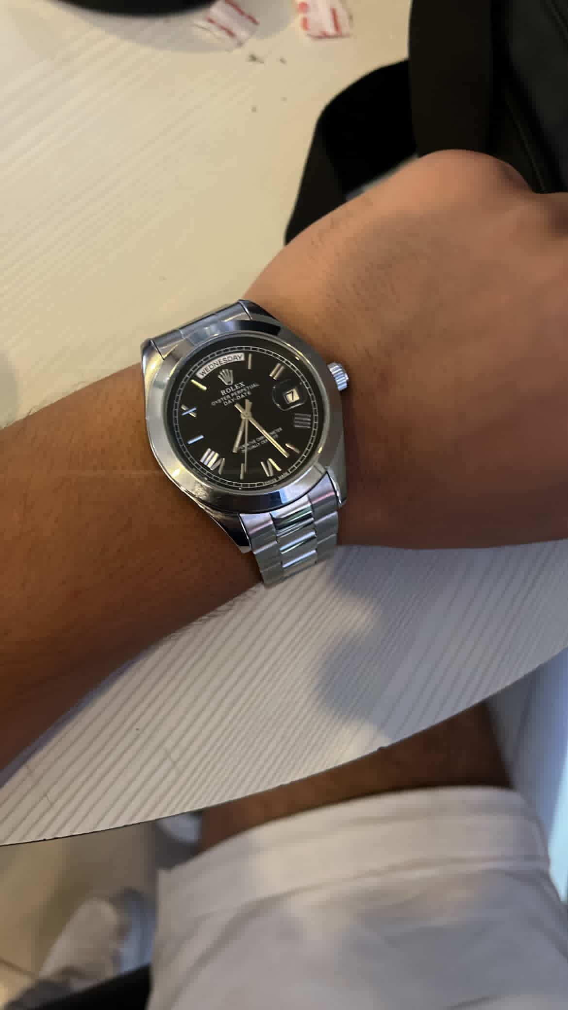 MONTRE DAY-DATE BLACK DIAL