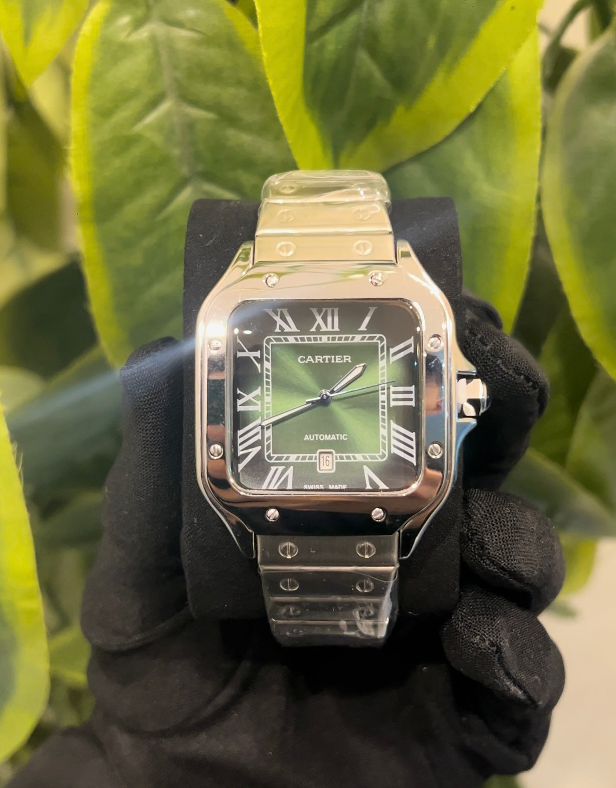 Cartier Santos Green Dial