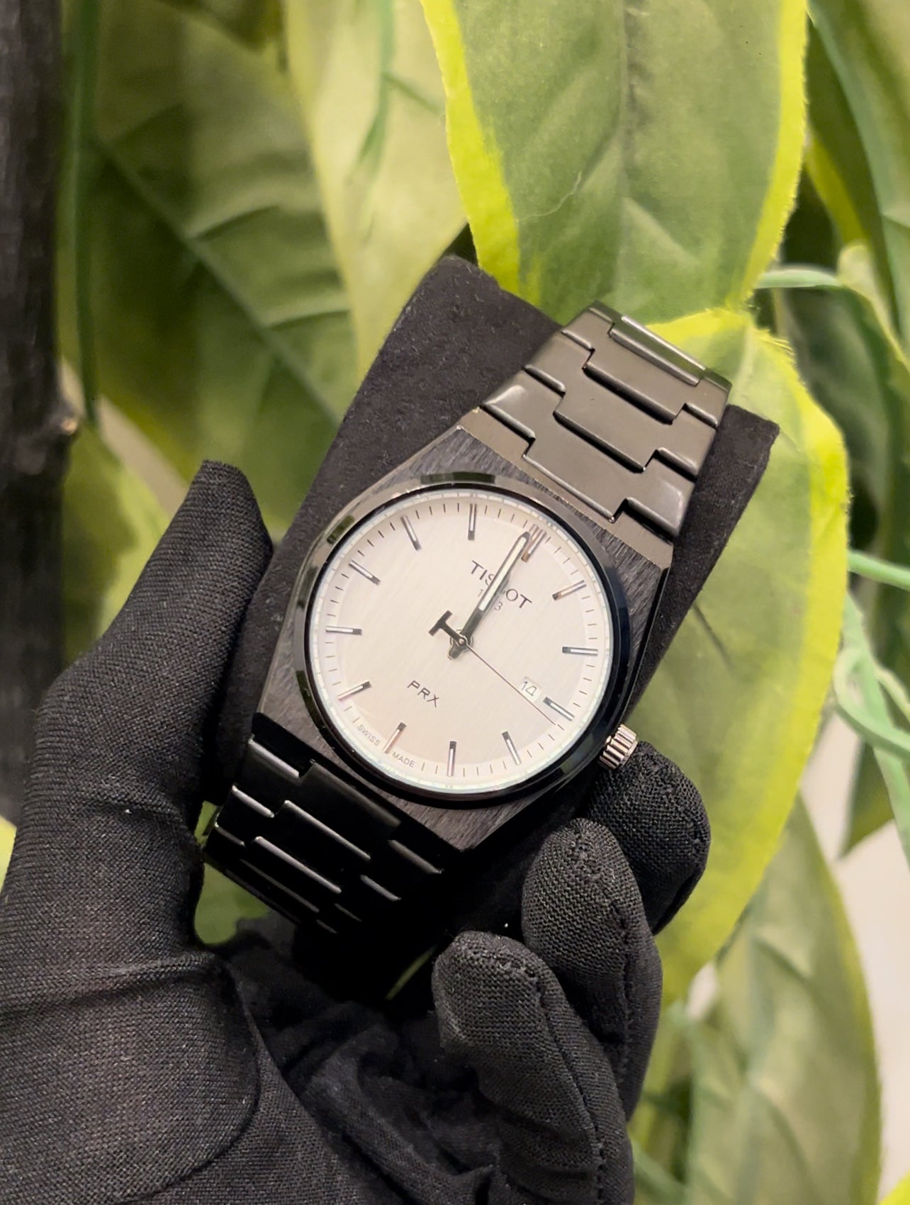 Montre PRX NOIR & CADRAN BLANC 35mm – 40mm