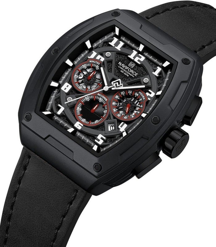 Naviforce NF8053 Noir Blanc Montre pour Homme