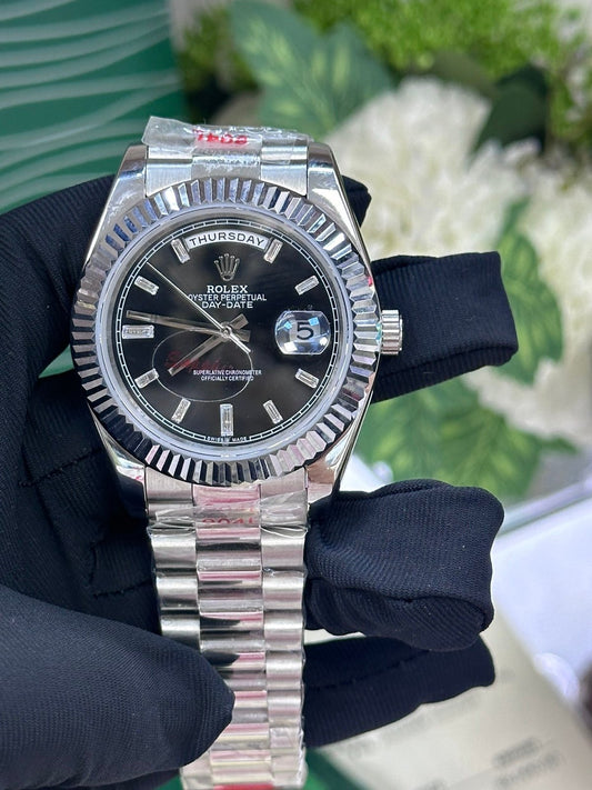 MONTRE DAY-DATE BLACK DIAL