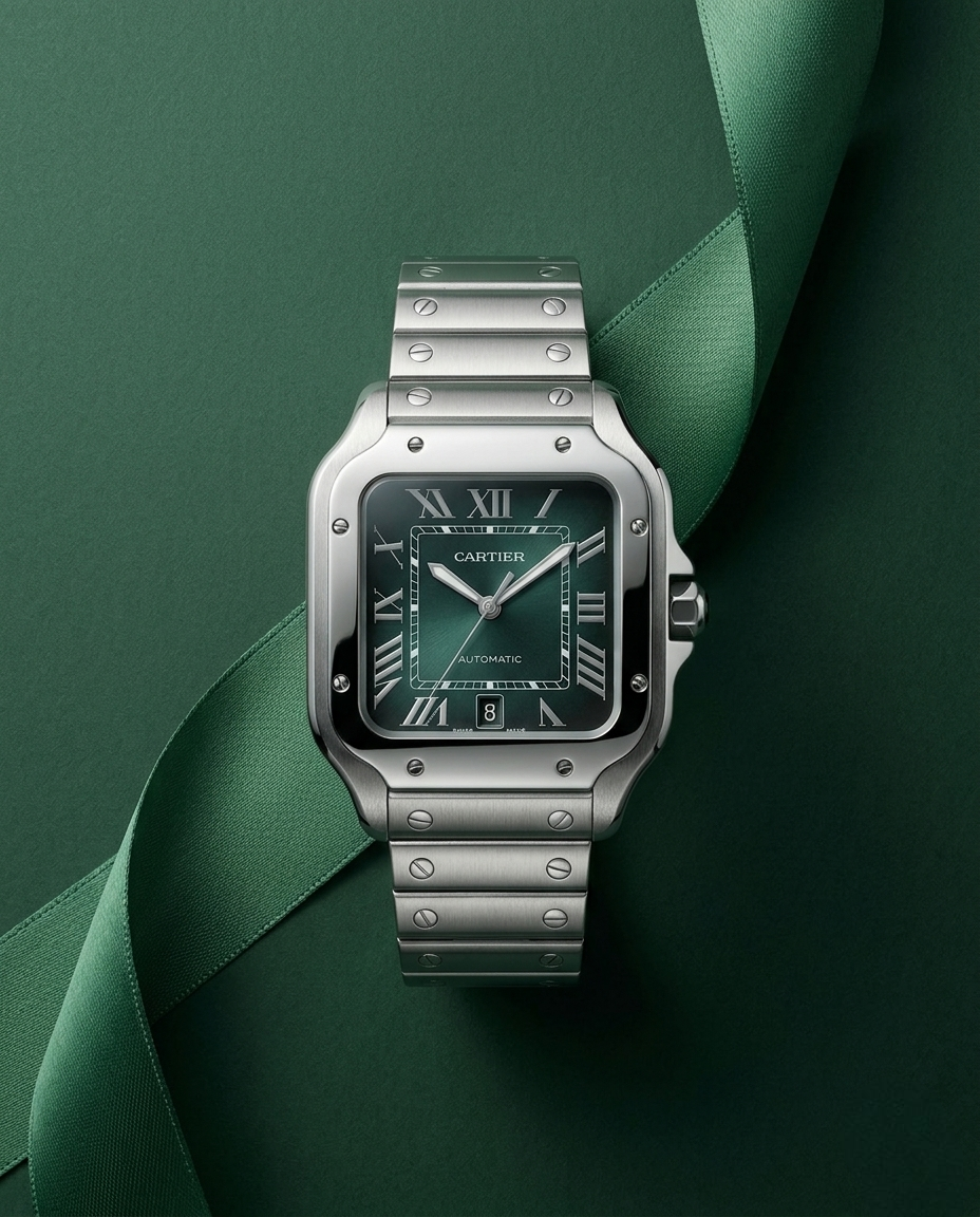 Cartier Santos Green Dial