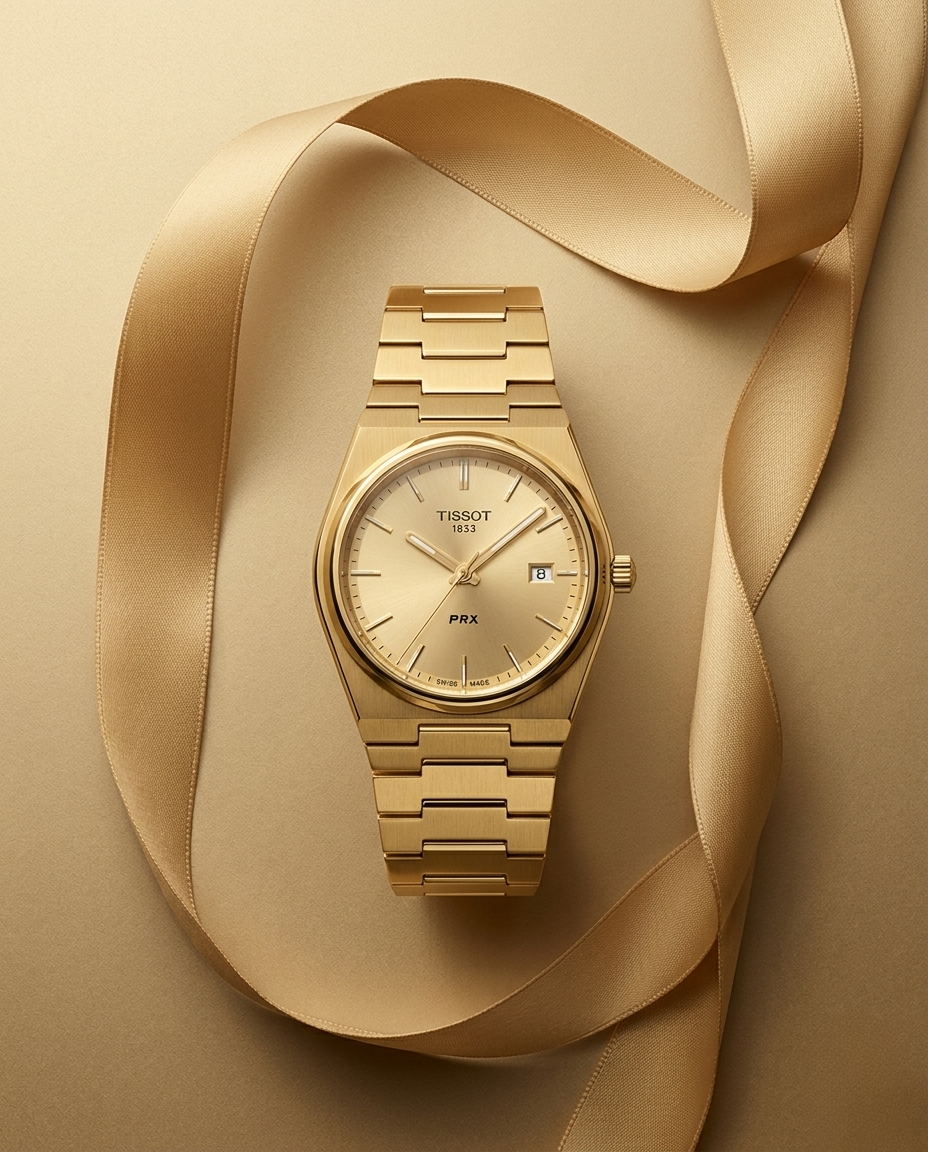Tissot Prx – Gold & Fond Gold