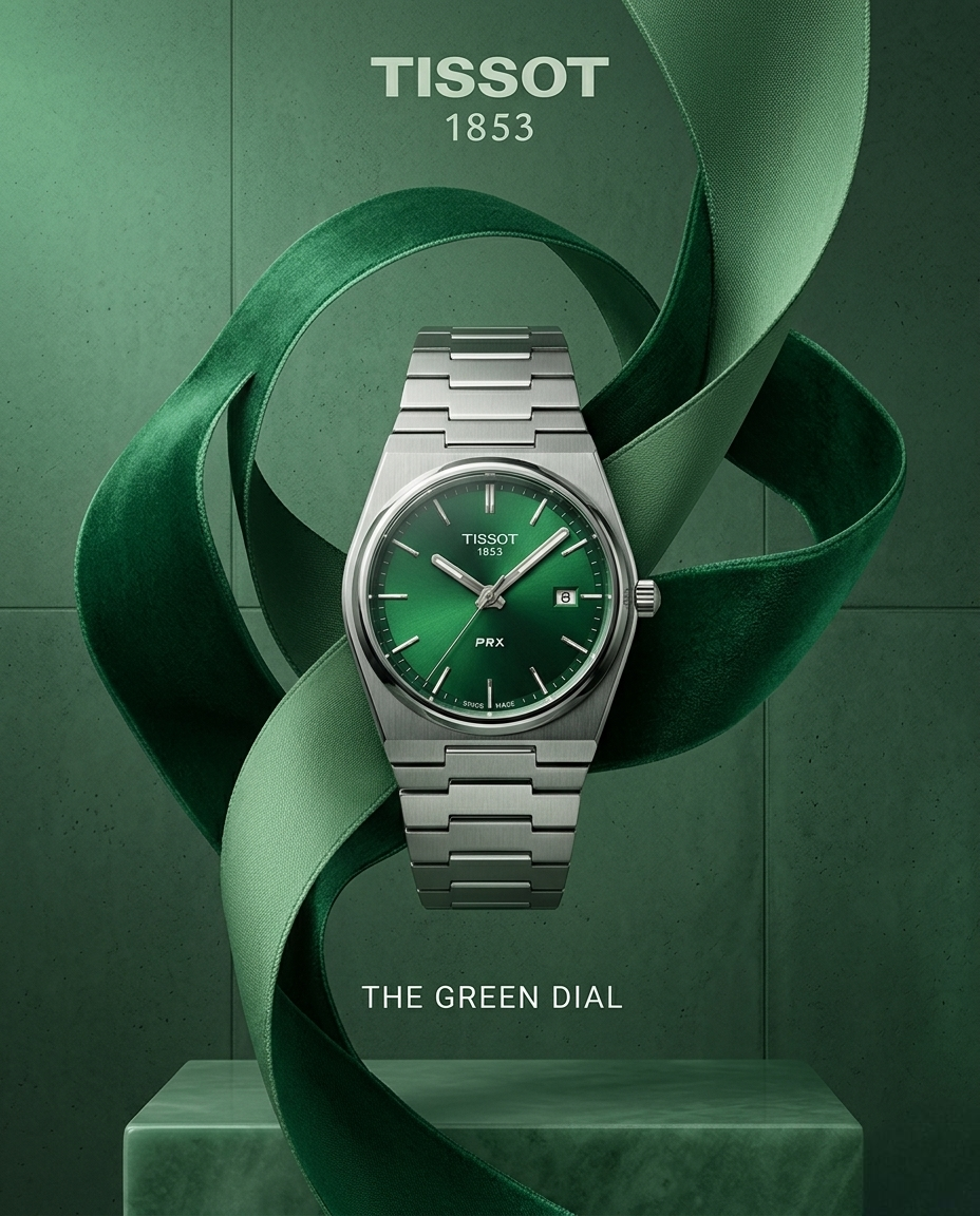 Tissot Prx – Fond Vert