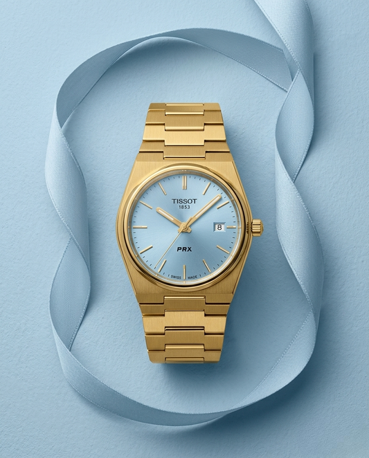 Tissot Prx – Gold & Fond Tiffany