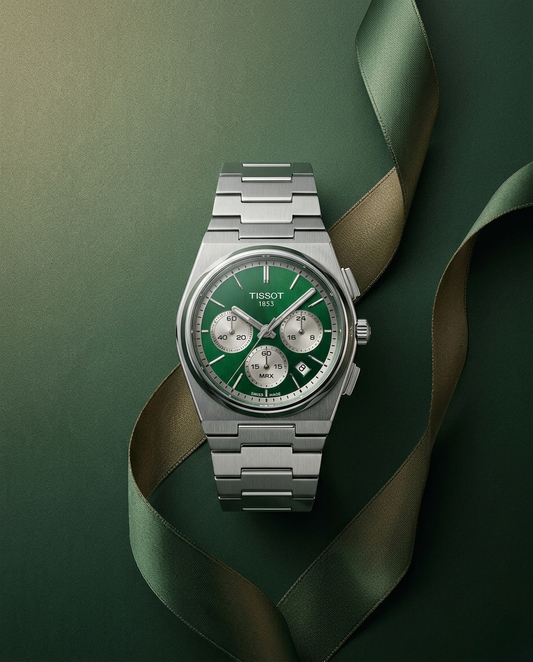 Tissot Prx Chronographe - Fond Vert