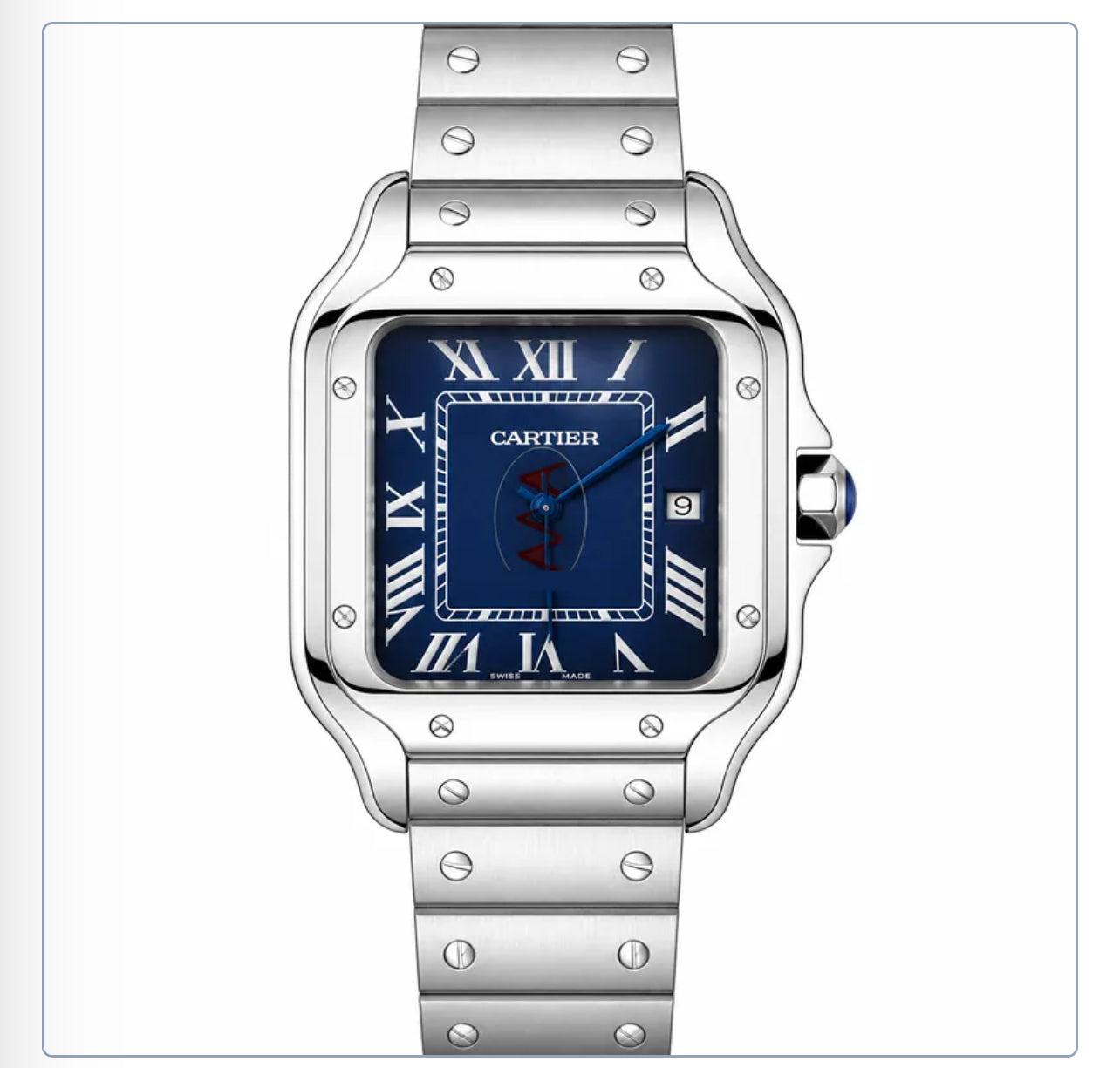 Cartier Santos Blue Dial