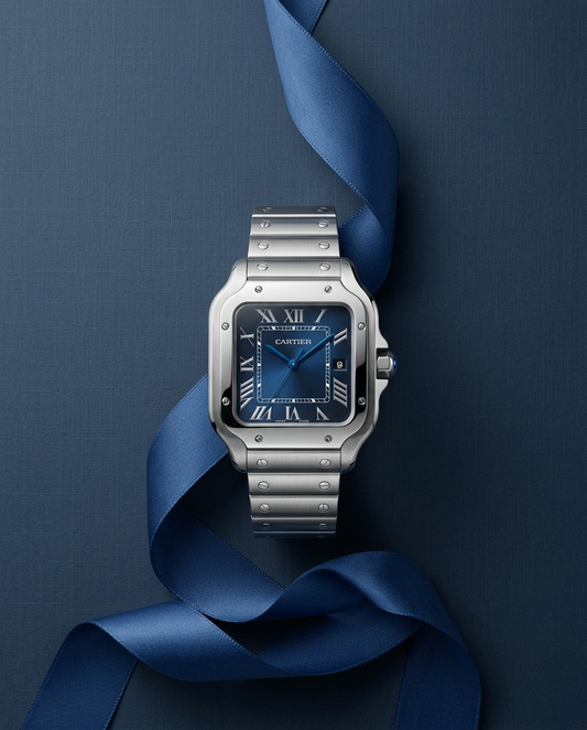 Cartier Santos Blue Dial