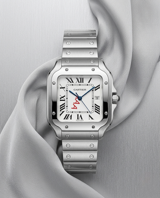 Cartier Santos White Dial