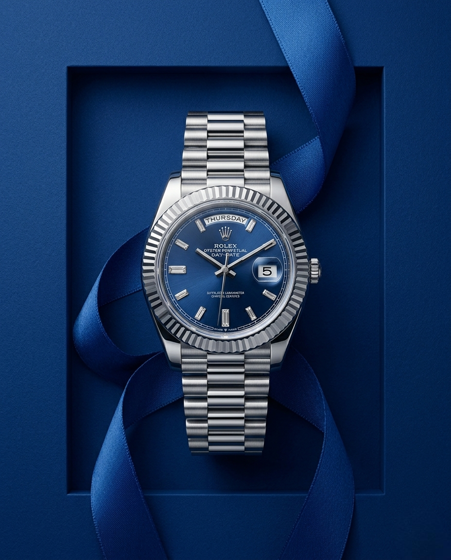 MONTRE DAY-DATE BLUE DIAL