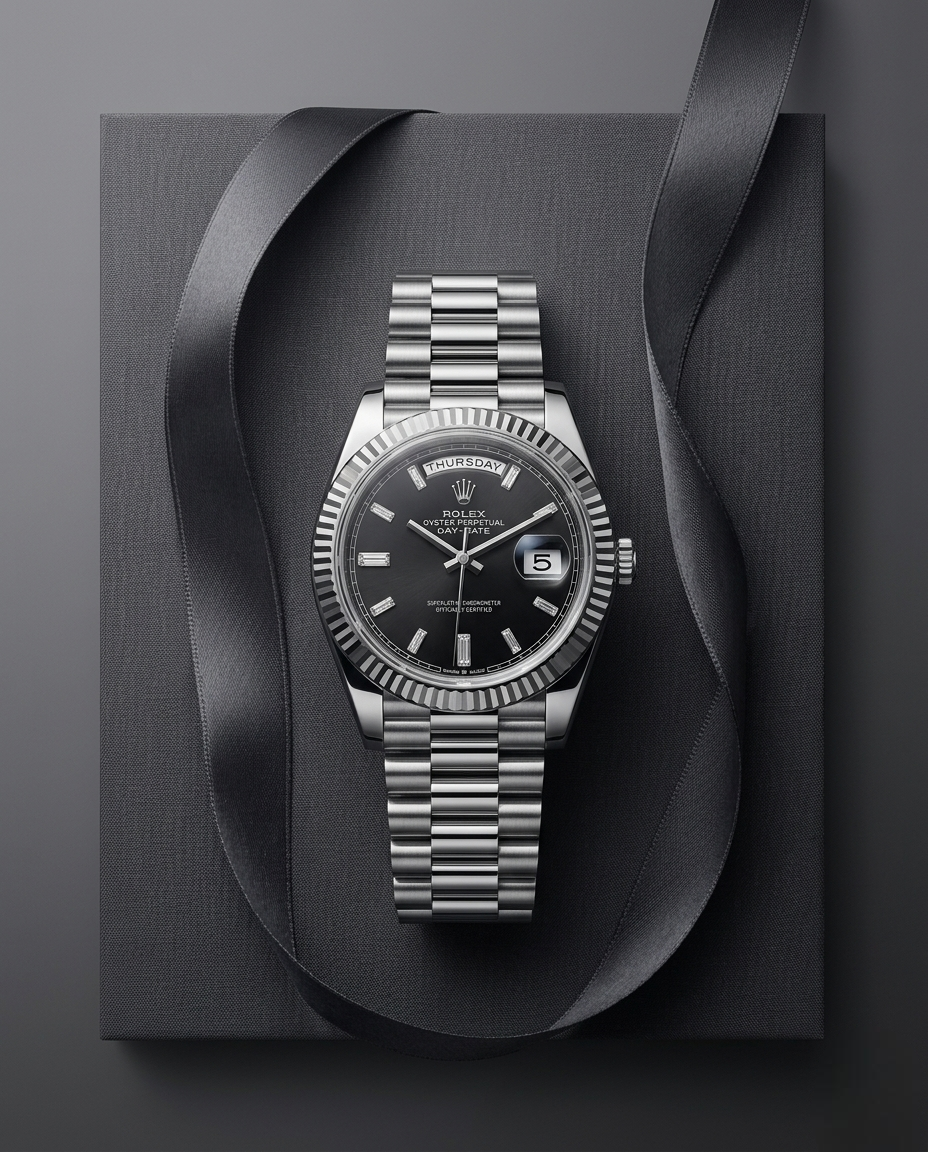 MONTRE DAY-DATE BLACK DIAL